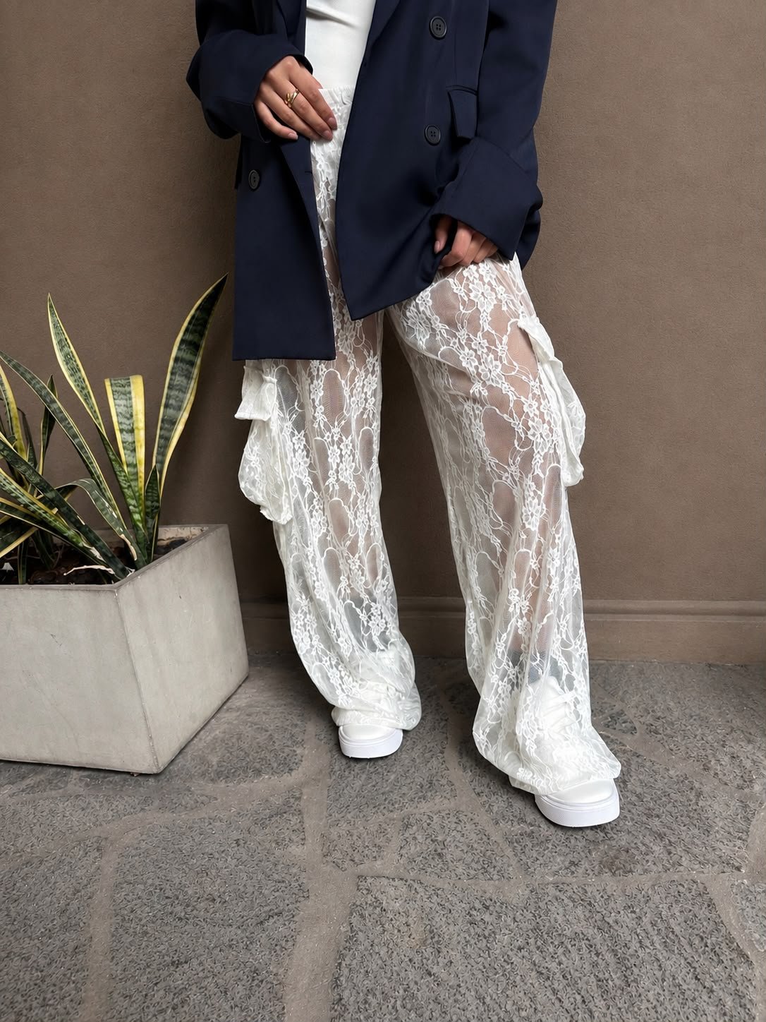 Pantalon cargo Lace